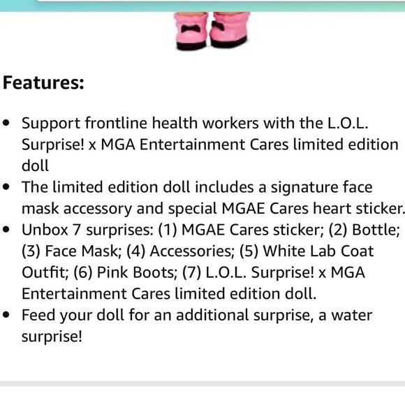 New L.O.L. Surprise! MGAE Cares Limited Edition Frontline Hero with 7 Surprises - Picture 9 of 11